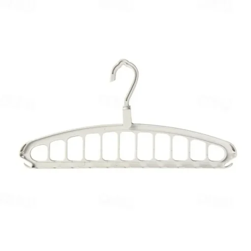 1pc Multi Hole Clothes Hanger, Multifunctional Folding Clothes Drying Rack, Space Saving Magic Hanger, Home Wardrobe Student Dormitory Drying Rack for Trousers Shirt Skirt