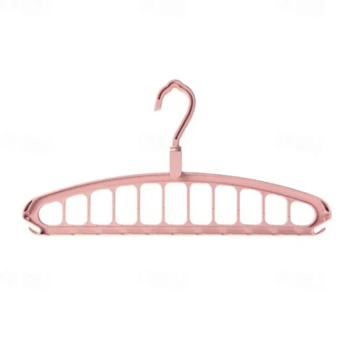 1pc Multi Hole Clothes Hanger, Multifunctional Folding Clothes Drying Rack, Space Saving Magic Hanger, Home Wardrobe Student Dormitory Drying Rack for Trousers Shirt Skirt