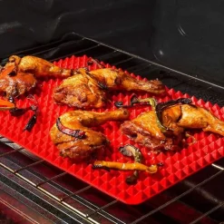 1pc Non-Stick Silicone Pyramid Cooking Mat for Baking, Microwave Oven, and Pastry - Easy Cleanup and Durable