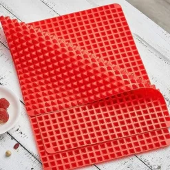 1pc Non-Stick Silicone Pyramid Cooking Mat for Baking, Microwave Oven, and Pastry - Easy Cleanup and Durable