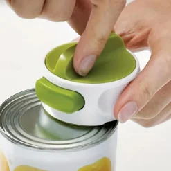 1pc, Novelty Can Opener Jar Opener Lid Remover Aid Arthritis Weak Hands And Seniors Accessories Manual Compact Can Opener Easy Twist Release Portable Space-Saving, Stainless Steel