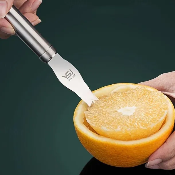 1pc Orange Peeler Tools Stainless Steel Citrus Peel Cutter Citrus Remover Easy Open Lemon Peeler Vegetable Slicer Fruit Tools Kitchen Gadgets