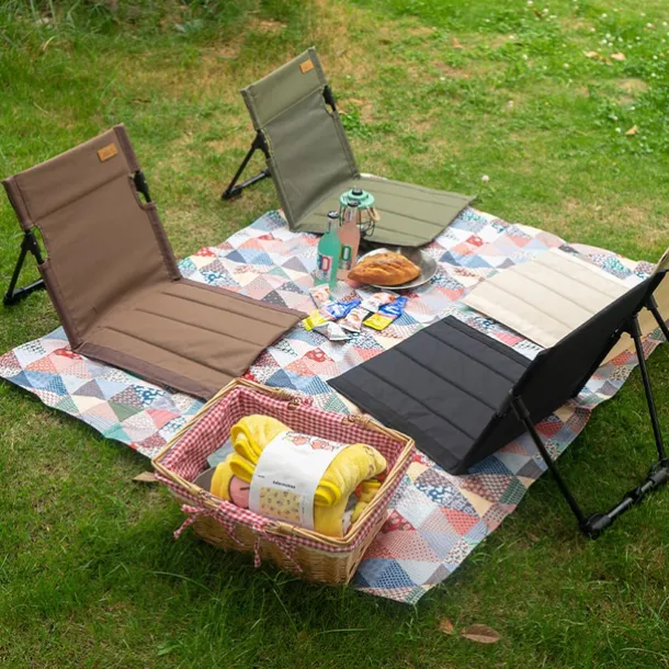 1PC Outdoor Camping Backrest Cushion Chair Comfortable and Supportive Portable Chair Cushion for Outdoor Activities Adjustable Backrest for Relaxing Seating Ideal for Camping, Hiking, and Picnics