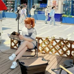 1pc Outdoor camping picnic basket, folding table, folding basket, spring outing storage basket, camping hand-held basket, Box, Cabinet, Rack for Outdoor Storage