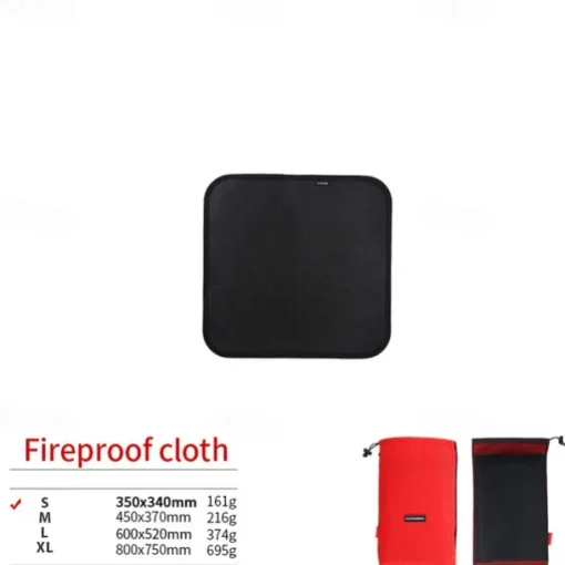 1Pc Outdoor Camping Silicone Fireproof Cloth Durable Heat-Resistant Waterproof Fireproof Mat for BBQ Grill Camping Stove Safe Outdoor Cooking Protection Ideal for Fire Pits Grills and Camping Activities