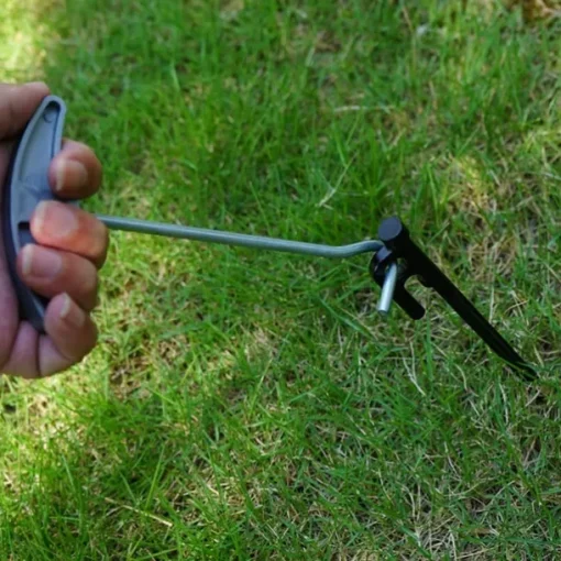 1pc Peg Puller Extractor, Tent Peg Nail Puller Tool, Steel Awning Stakes Hooks Remover Lifter for Camping
