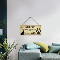 1pc Pet Dog Wood Wall Sign, Wooden Animal Dog Pattern Plaque Sign Wall Decor Accessories, For Pet Shop Cafe Room Decor Household Items 4''x8'' (10cmx20cm)