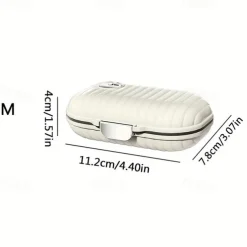 1pc Portable Pill Box Travel Seven Days 7 Grid Sub-Packaging Pills Sealed Storage Box Pill Organizer