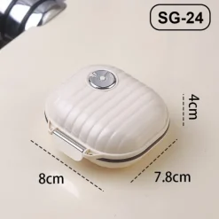 1pc Portable Pill Box Travel Seven Days 7 Grid Sub-Packaging Pills Sealed Storage Box Pill Organizer