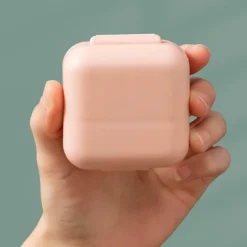 1pc Portable Sealed Pill Storage Box, Compartment Portable Mini Pill Box, Travel Pill Case, Medicine Container