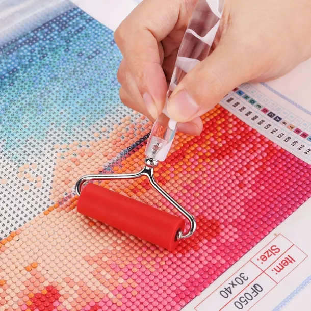 1pc Random Color Metal Roller Pen Heads For Diamond Pen 5D Tool Stainless Steel Tip Embroidery Mosaic Accessories