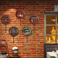 1pc Retro Metal Hooks Beer Bottle Cap Pattern Waterproof Hanging Hooks Perfect for Room Kitchen Porch Door & Home Improvement Outdoor Decor 10x16cm/4''x6.3''