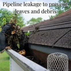 1pc Roof Gutter Guard Filter, 3.5 Inch Aluminum Filter, Gutter Filter For Preventing Clogging