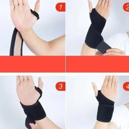 1pc Self Heating Magnetic Warm Wristband Wrist Support Brace Guard Protector Winter Essential Thanksgiving Gift for Parents