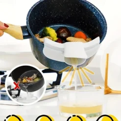 1pc Silicone Pot Side Drainage Guide Nozzle: Keep Your Kitchen Clean with This Duckbill Splash-Proof Strainer