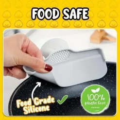 1pc Silicone Pot Side Drainage Guide Nozzle: Keep Your Kitchen Clean with This Duckbill Splash-Proof Strainer