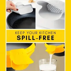 1pc Silicone Pot Side Drainage Guide Nozzle: Keep Your Kitchen Clean with This Duckbill Splash-Proof Strainer