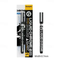 1pc Silver/Gole/Copper/Bronze Red Chrome Marker Mirror Reflective Paint Pen,4 Styles Available,Perfect For Easter Decoration,Perfect For Easter Decoration