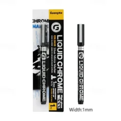 1pc Silver/Gole/Copper/Bronze Red Chrome Marker Mirror Reflective Paint Pen,4 Styles Available,Perfect For Easter Decoration,Perfect For Easter Decoration