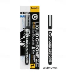 1pc Silver/Gole/Copper/Bronze Red Chrome Marker Mirror Reflective Paint Pen,4 Styles Available,Perfect For Easter Decoration,Perfect For Easter Decoration