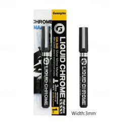 1pc Silver/Gole/Copper/Bronze Red Chrome Marker Mirror Reflective Paint Pen,4 Styles Available,Perfect For Easter Decoration,Perfect For Easter Decoration