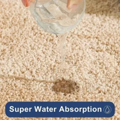 1pc Soft And Comfortable Thick Plush Bath Mat Non-slip For Bathroom, Bedroom, Living Room, Water Absorption And Anti-Slip Design Fall Decor