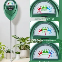 1pc Soil Moisture Meter, Soil Hygrometer For Plants, Soil Water Gauge Meter Indoor Outdoor, Soil Moisture Sensor For Garden, Lawn, Farm Plants Care