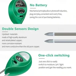 1pc Soil Moisture Meter, Soil Hygrometer For Plants, Soil Water Gauge Meter Indoor Outdoor, Soil Moisture Sensor For Garden, Lawn, Farm Plants Care