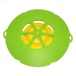1pc, Spill Stopper Lid (27.94cm), Boil Over Silicone Lids, Microwave Splatter Cover, Silicone Pot Cover, Kitchen Gadgets, Kitchen Stuff, Kitchen Accessories, Home Kitchen Items