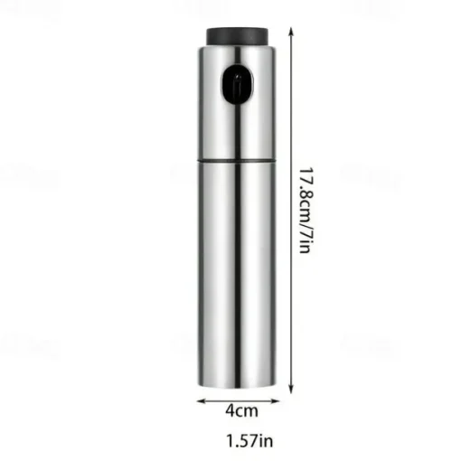 1pc Stainless Steel Olive Oil Sprayer: The Perfect Kitchen Tool for Air Frying, Barbecuing, and More!
