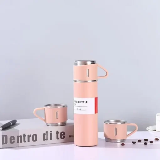 1pc Stainless Steel Thermal Mug Gift Set, Stainless Steel Tea Mug, Double Wall Stainless Steel Water Tumbler For Car