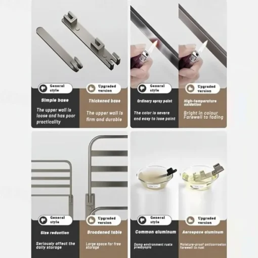 1pc Towel Rack For Bathroom, Folding Multi-layer Towel Bar, Wall Mounted Towel Holder, Bathroom Towel Hanger With Hook, Bathroom Storage And Organization, Bathroom Accessories