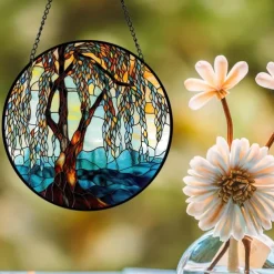 1pc Tree Of Life Wall Hanging Suncatcher for Home and Garden Decor - Perfect for Home Decor