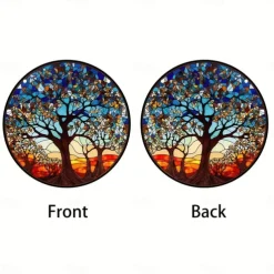 1pc Tree Of Life Wall Hanging Suncatcher for Home and Garden Decor - Perfect for Home Decor