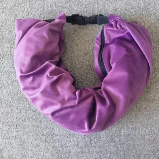 1pc Ultimate Comfort Travel Pillow - Soft Plush Filling U-Shaped Design, Multi-Functional, Can Be Filled with Clothes, Luggage Pillowcase, Compact, Portable, Perfect for Travelers and Backpackers