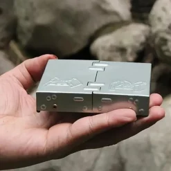 1pc Ultralight Folding Pocket Stove For Outdoor Camping And Survival - Portable Burner For Wood Burning