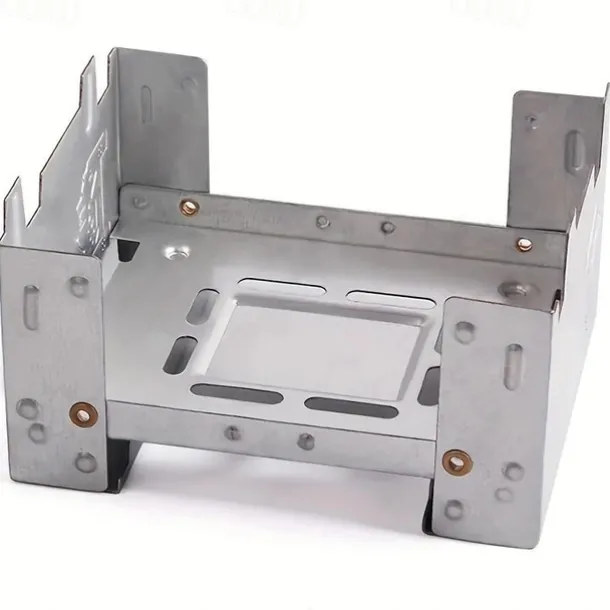 1pc Ultralight Folding Pocket Stove For Outdoor Camping And Survival - Portable Burner For Wood Burning