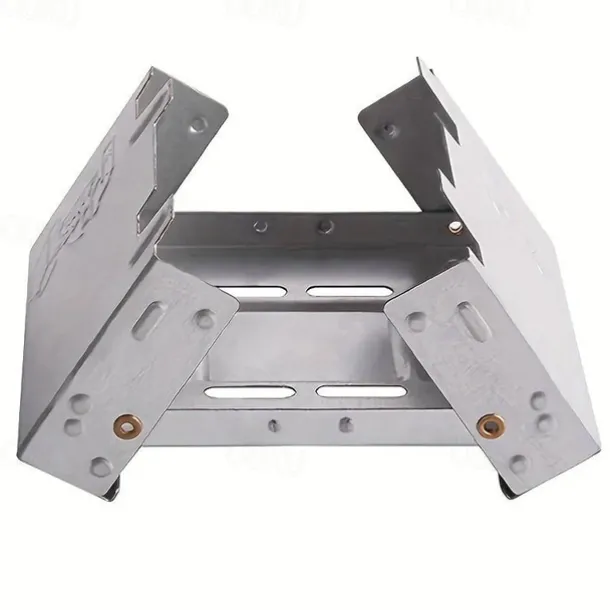 1pc Ultralight Folding Pocket Stove For Outdoor Camping And Survival - Portable Burner For Wood Burning