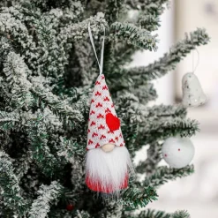 1pc Valentine Day Gnome Ornament, Faceless Doll and Rudolph Figurine Hanging Decoration, Romantic Valentine Day Decor
