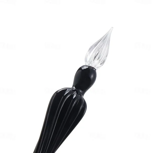 1pc Vintage Glass Dip Dipping Pen Art Painting Supplies Filling Ink Signature Calligraphy Fountain Pen