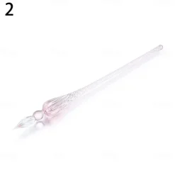 1pc Vintage Glass Dip Dipping Pen Art Painting Supplies Filling Ink Signature Calligraphy Fountain Pen