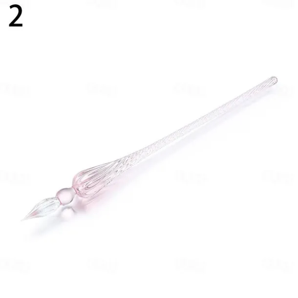 1pc Vintage Glass Dip Dipping Pen Art Painting Supplies Filling Ink Signature Calligraphy Fountain Pen