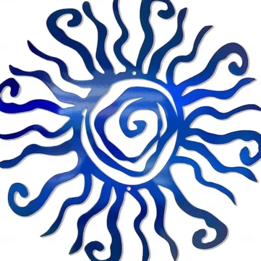 1pc Wacky Sun Metal Wall Art Outdoor Decor 11 Inch Rust Proof Wall Sculpture Ideal For Garden, Home, Farmhouse, Patio And Bedroom