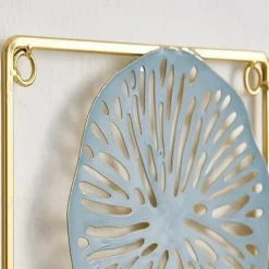 1pc Wall Decor, Metal Wall Decor Designed With Lotus Leaf, Rustic Hanging Wall Decor, Farmhouse Metal Wall Art, Modern Wall Decor For Living Room Bedroom Office