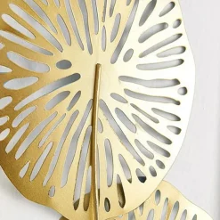 1pc Wall Decor, Metal Wall Decor Designed With Lotus Leaf, Rustic Hanging Wall Decor, Farmhouse Metal Wall Art, Modern Wall Decor For Living Room Bedroom Office