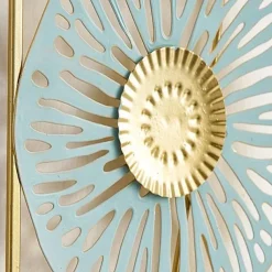 1pc Wall Decor, Metal Wall Decor Designed With Lotus Leaf, Rustic Hanging Wall Decor, Farmhouse Metal Wall Art, Modern Wall Decor For Living Room Bedroom Office