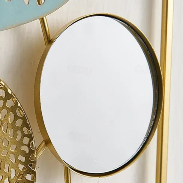 1pc Wall Decor, Metal Wall Decor Designed With Lotus Leaf, Rustic Hanging Wall Decor, Farmhouse Metal Wall Art, Modern Wall Decor For Living Room Bedroom Office