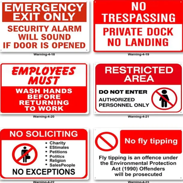 1pc Warning Metal Tin Sign No Trespassing Signs Private Property, Metal 24 Hour Video Surveillance Signs Security Camera Sign For Home Outdoor Property Yard Business Driveway Alert 20x30cm/8''x12''