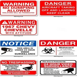 1pc Warning Metal Tin Sign No Trespassing Signs Private Property, Metal 24 Hour Video Surveillance Signs Security Camera Sign For Home Outdoor Property Yard Business Driveway Alert 20x30cm/8''x12''