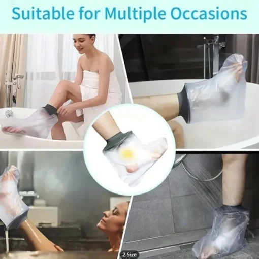 1pc Waterproof Leg Foot Cast Cover Shower Bath Adult, Reusable Watertight Seal Cast Shower Cover Leg To Keep Dry, Bandage Cast Leg Foot Ankle, No On Skin